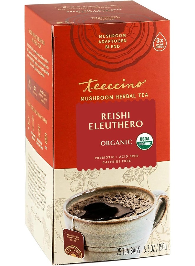 Teeccino Reishi Eleuthero Herbal Tea - Image 1